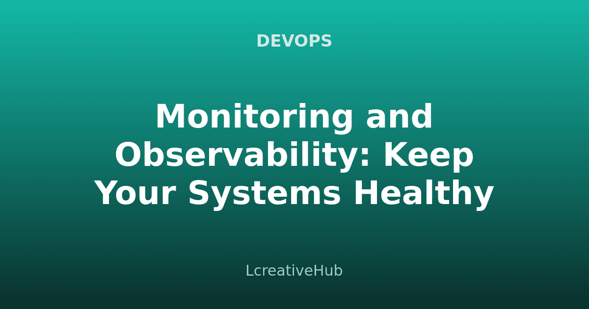 Monitoring Observability